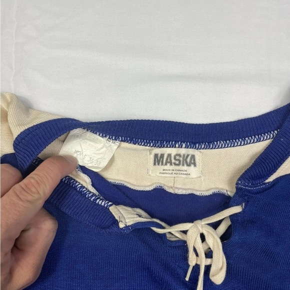 Vtg 1970’s Rare Authentic Toronto Maple Leafs Darryl Sittler Maska Jersey Sz S - Picture 9 of 16